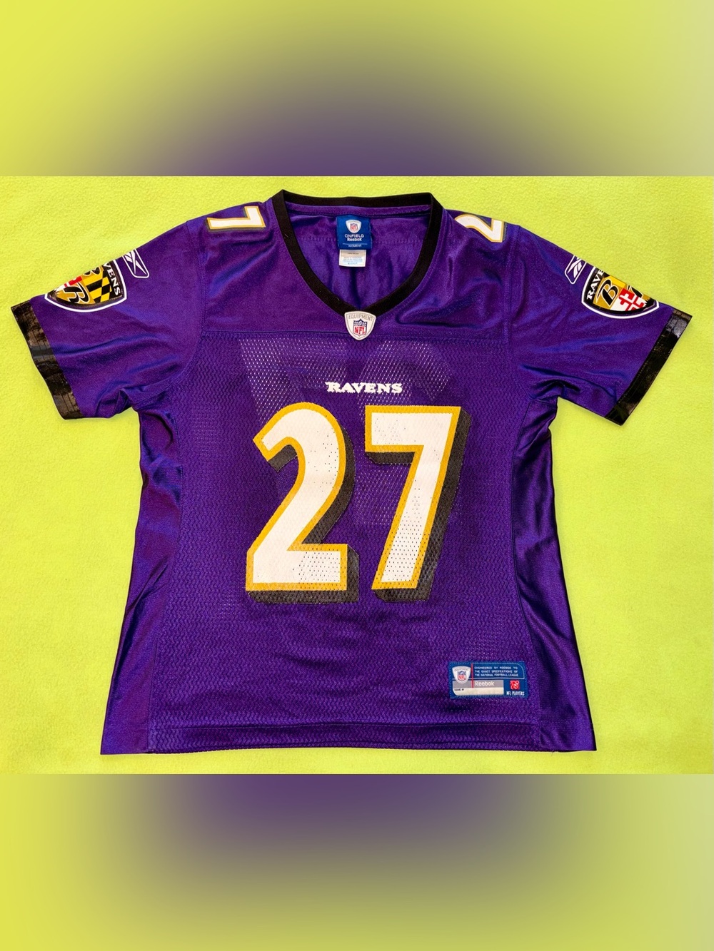 NFL Baltimore Ravens Ray Rice #27 Reebok Jersey - Women's Small